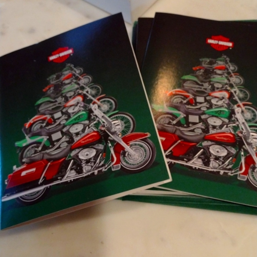 Vintage Harley Davidson Christmas Cards